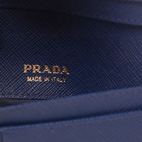 prada saffiano card holder blue|Prada saffiano envelope wallet.